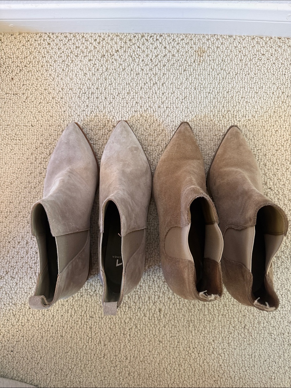 Bundle of Taupe Suede Chelsea Ankle Boots - Picture 2 of 4